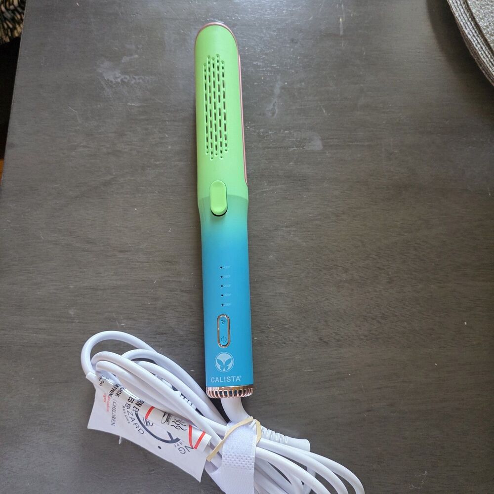 Calista AirGlide Cool Breeze Styler Iron Wave Curl Straighten Bluewater Breeze